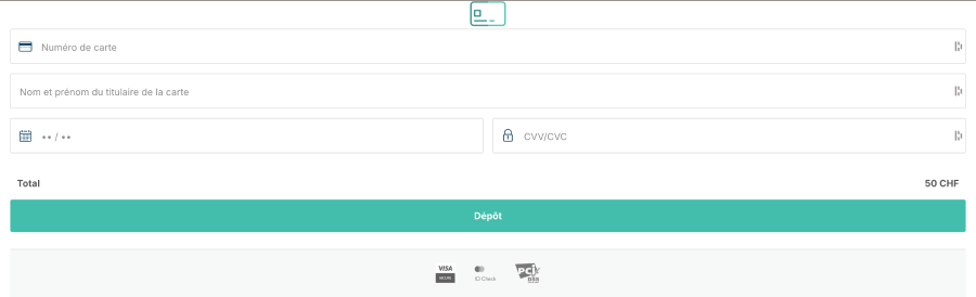 Dépôt avec PostFinance étape4