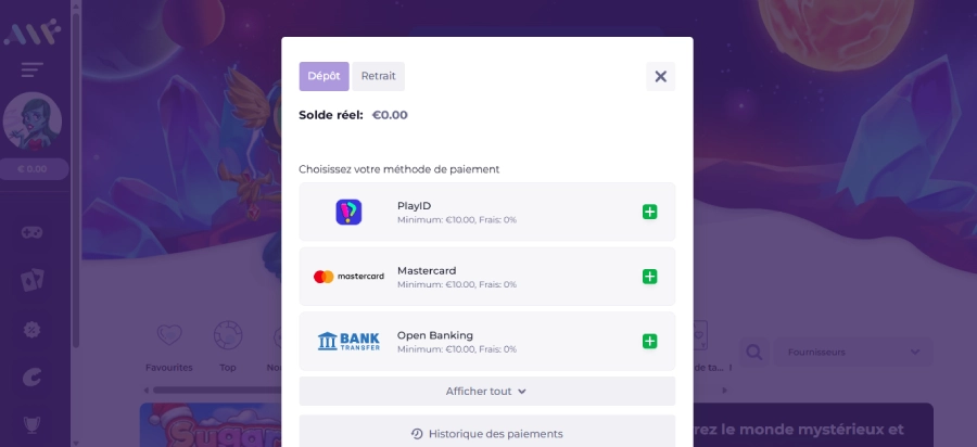 Inscription sur Alfcasino étape5