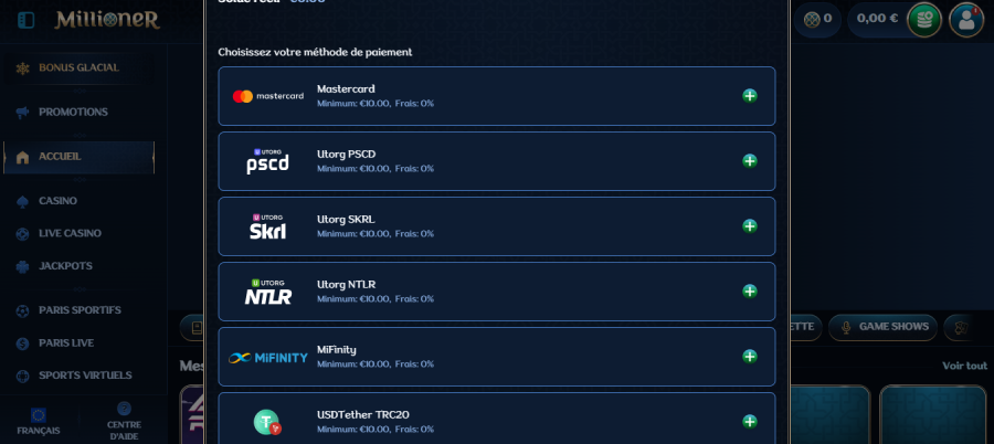 Inscription sur un des meilleurs casinos en ligne Belge étape3