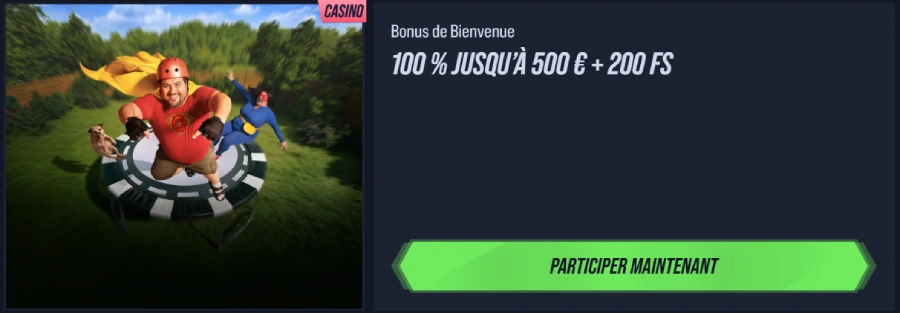 capture decran bonus bienvenue vegashero