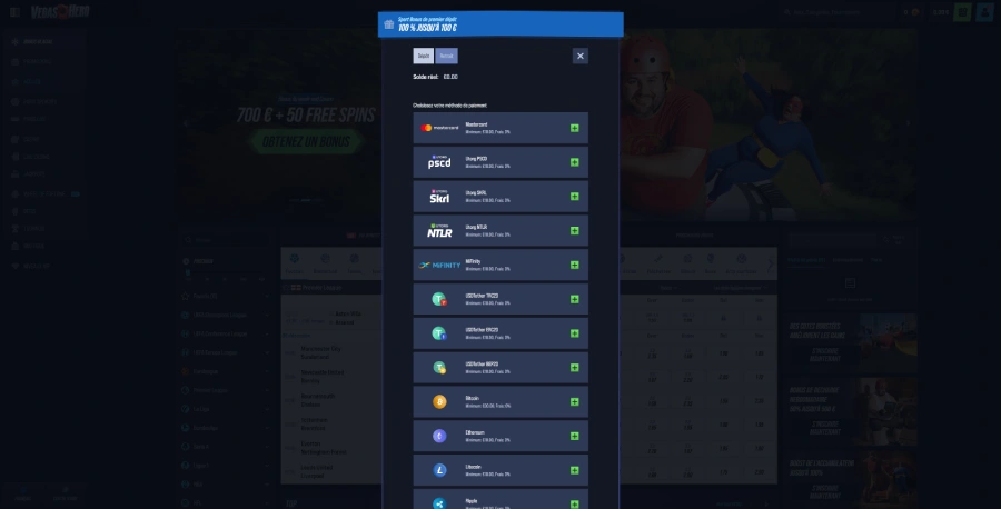 dépôt étape 3 VegasHero