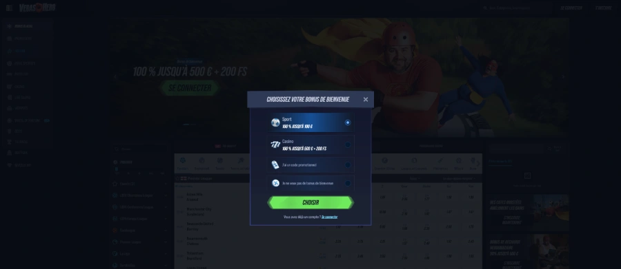 inscription étape 2 VegasHero