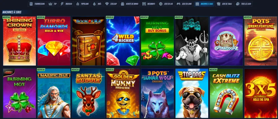 les machines à sous sur VegasHero