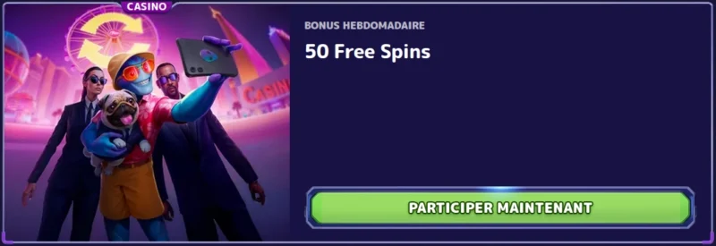 Des Free Spins chaque semine sur Alf Casino en ligne.