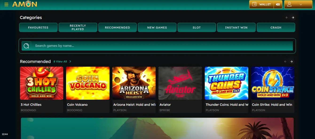 inscription étape 6 amon casino