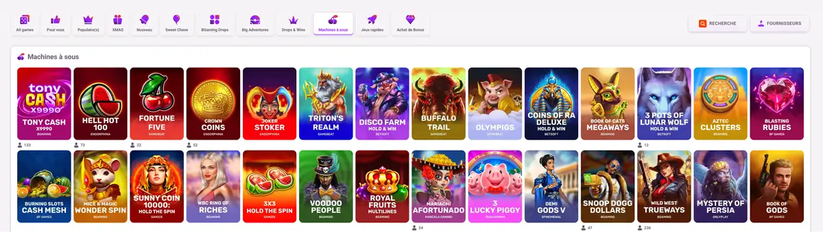 machines à sous tonybet canada