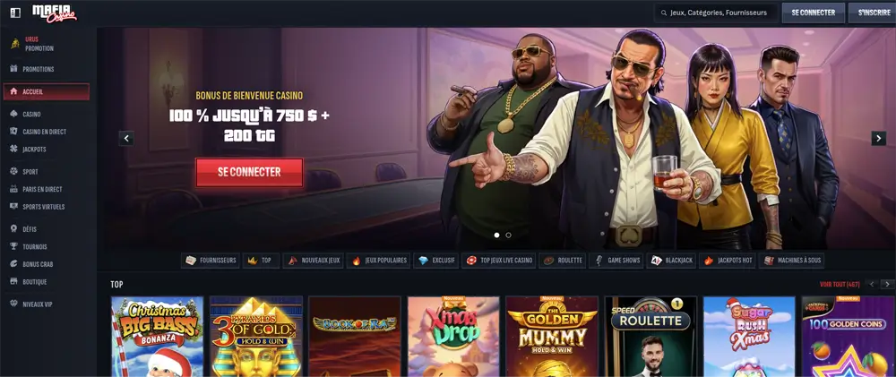 mafia casino acceptant interac canada