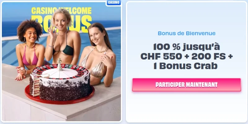 Bonus de bienvenue sur Onlyspins casino en ligne en Suisse. 