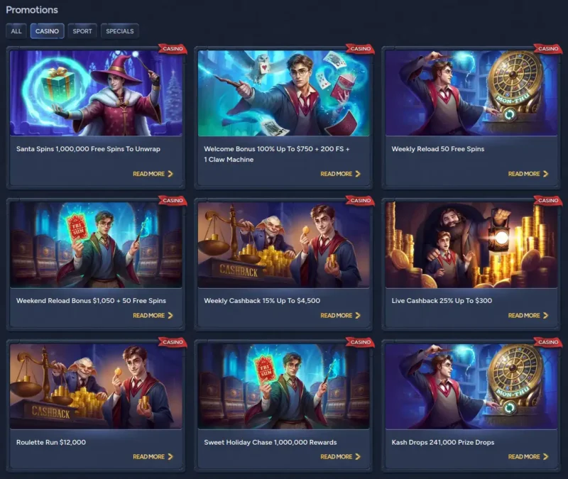 Offre promotionnelle de Betwarts Casino en ligne pour les joueurs canadiens.