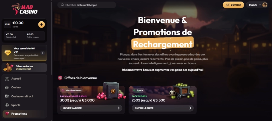 Google Pay sur MadCasino