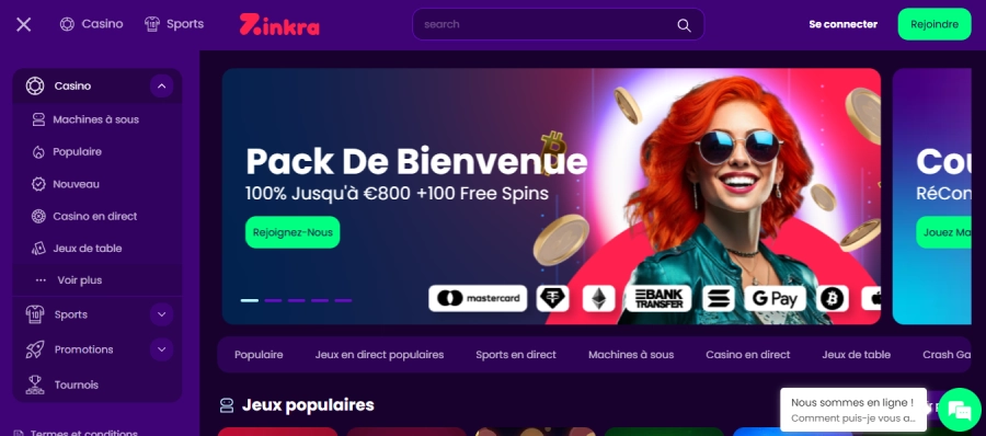 Google Pay sur Zinkra