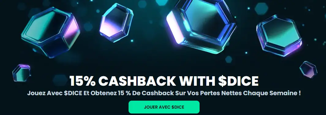 bonus cashback mega dice