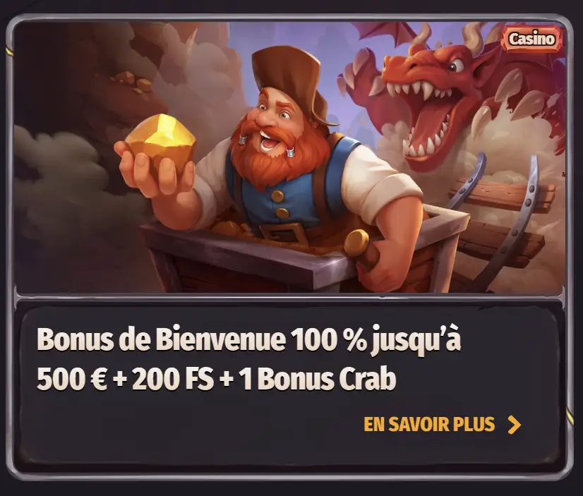 bonus de bienvenue dragonia