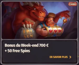 bonus week end dragonia casino