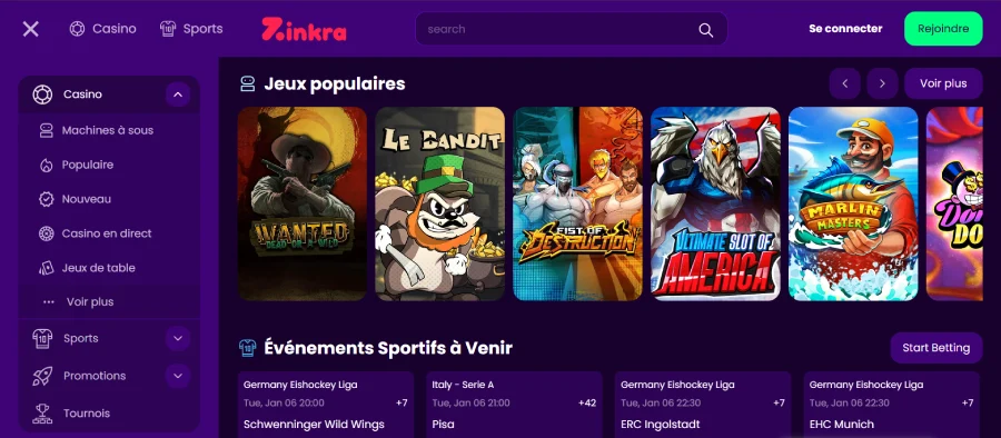 zinkra meilleur casino flexepin