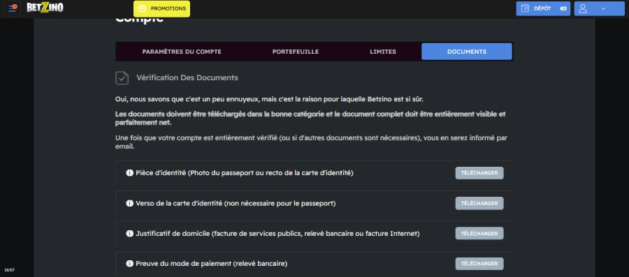 retrait betzino étape 2