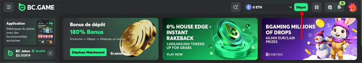 dépôt étape 3 ethereum