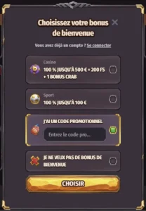 inscription dragonia casino