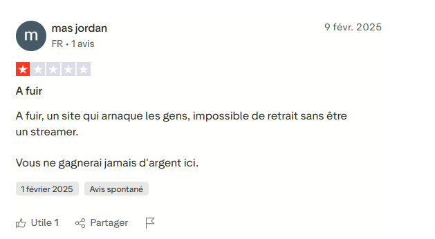 non paiement des gains