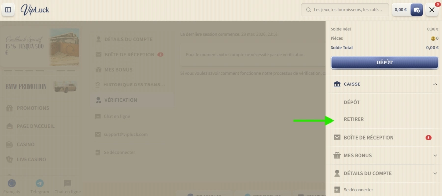 dépôt étape 2 vipluck