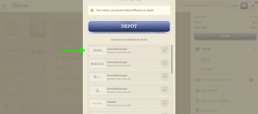 dépôt étape 3 vipluck