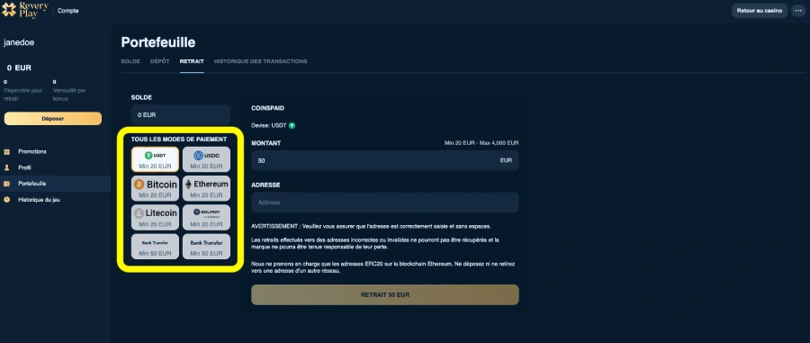 retrait étape 3 reveryplay