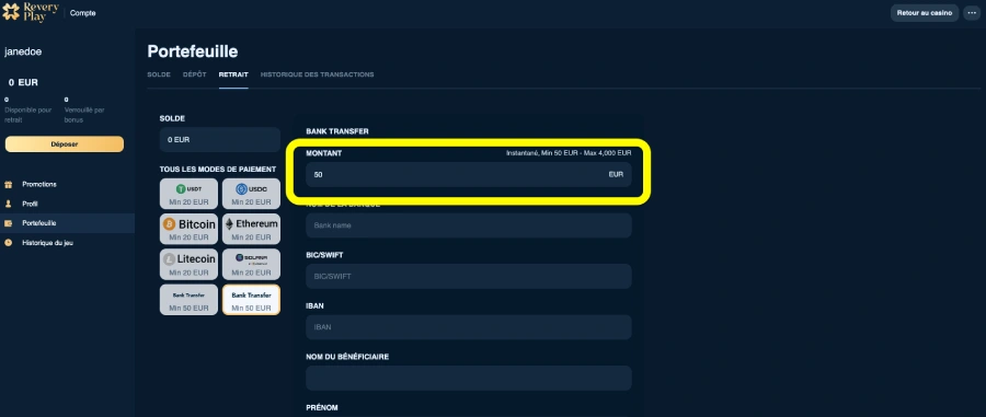 retrait étape 4 reveryplay
