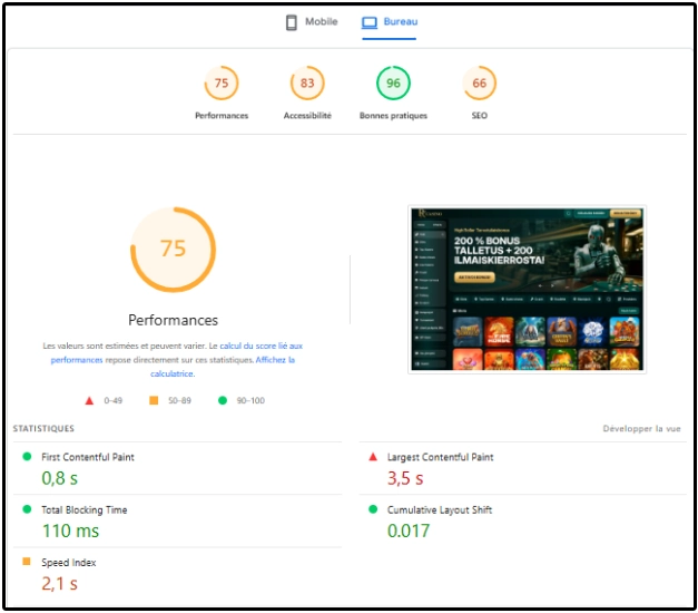 performance bureau RX Casino