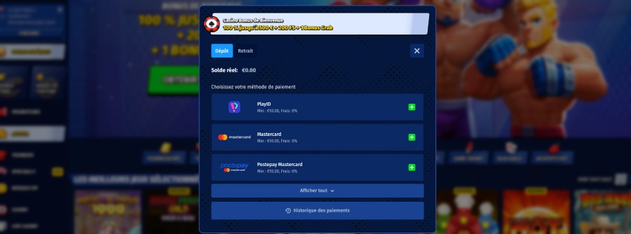 faire un retrait étape 2 sur bigclash casino