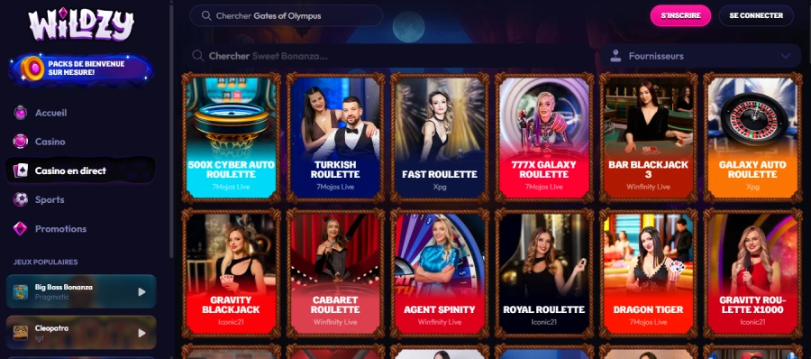 casino live sur wildzy