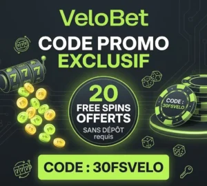 code promo velobet