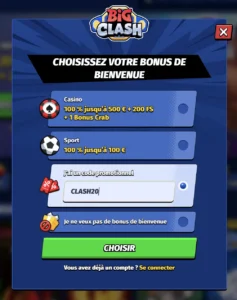 inscription big clash casino