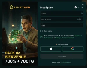 inscription lucky gem casino