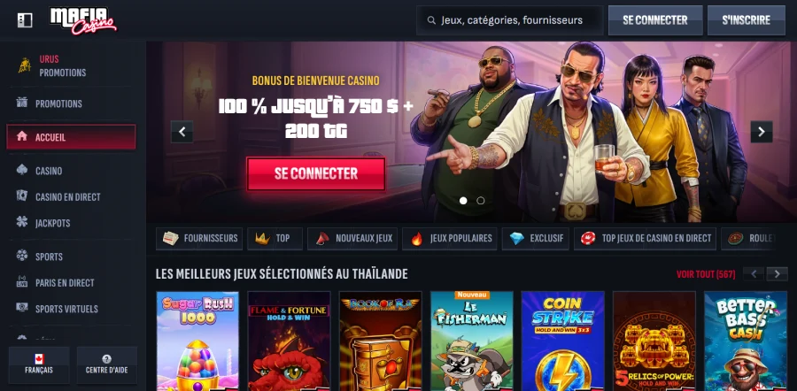 Mafia Casino méthode de paiement Dogecoin