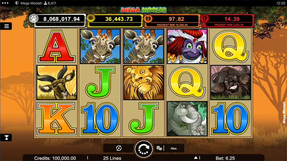 mega moolah microgaming