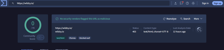 sécurité de wildzy casino